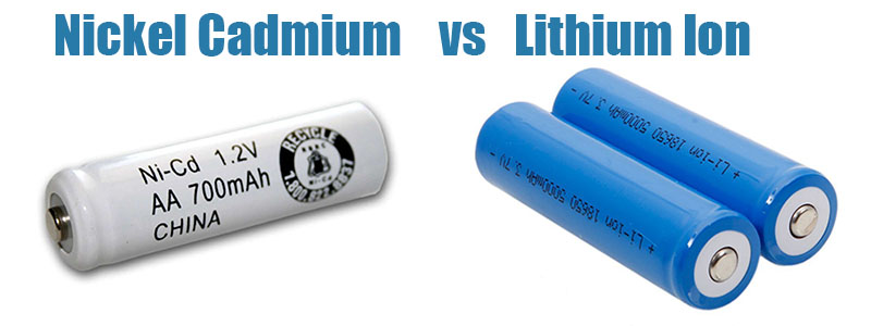 Batteries lithium-ion ou nickel cadmium